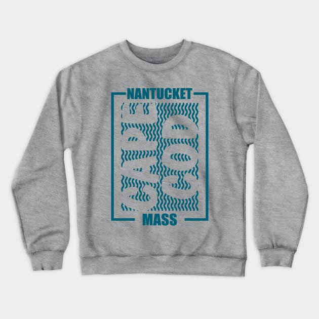 Cape Cod Villages - NANTUCKET Crewneck Sweatshirt by Cape Cod Peninsula